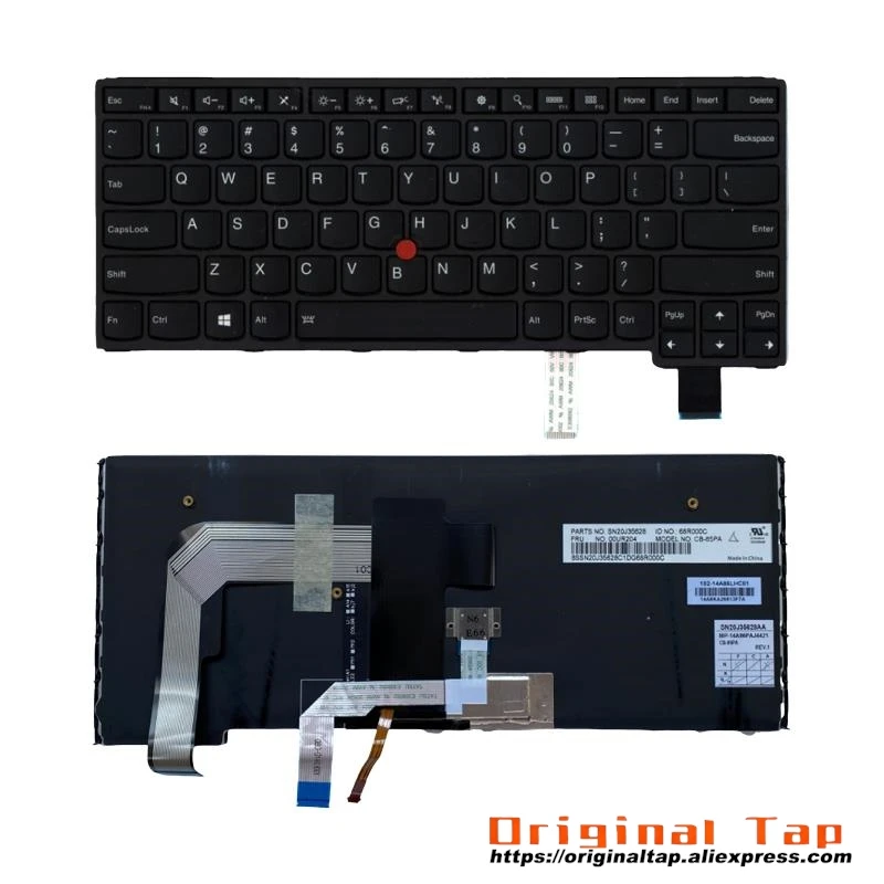 US English Backlit Keyboard for Lenovo Thinkpad P40 Yoga 460 S3 Yoga 14 5N20W68240 5N20W68276 5N20W68312