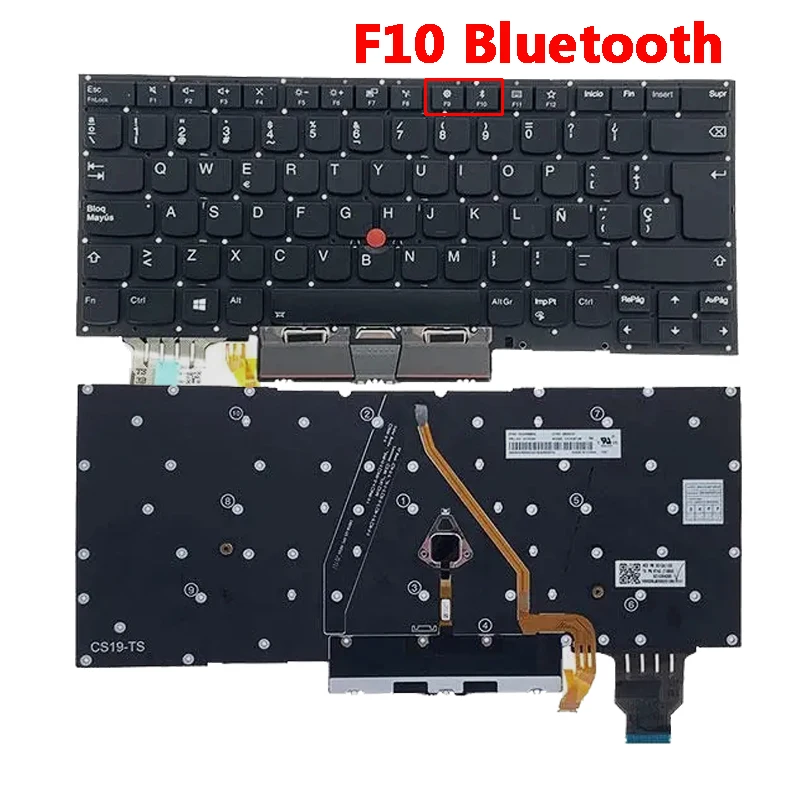 

X1 Spanish Backlit Keyboard for Lenovo Thinkpad X1 Carbon 7th 8th Gen X1 Yoga 4th 5th Notebook