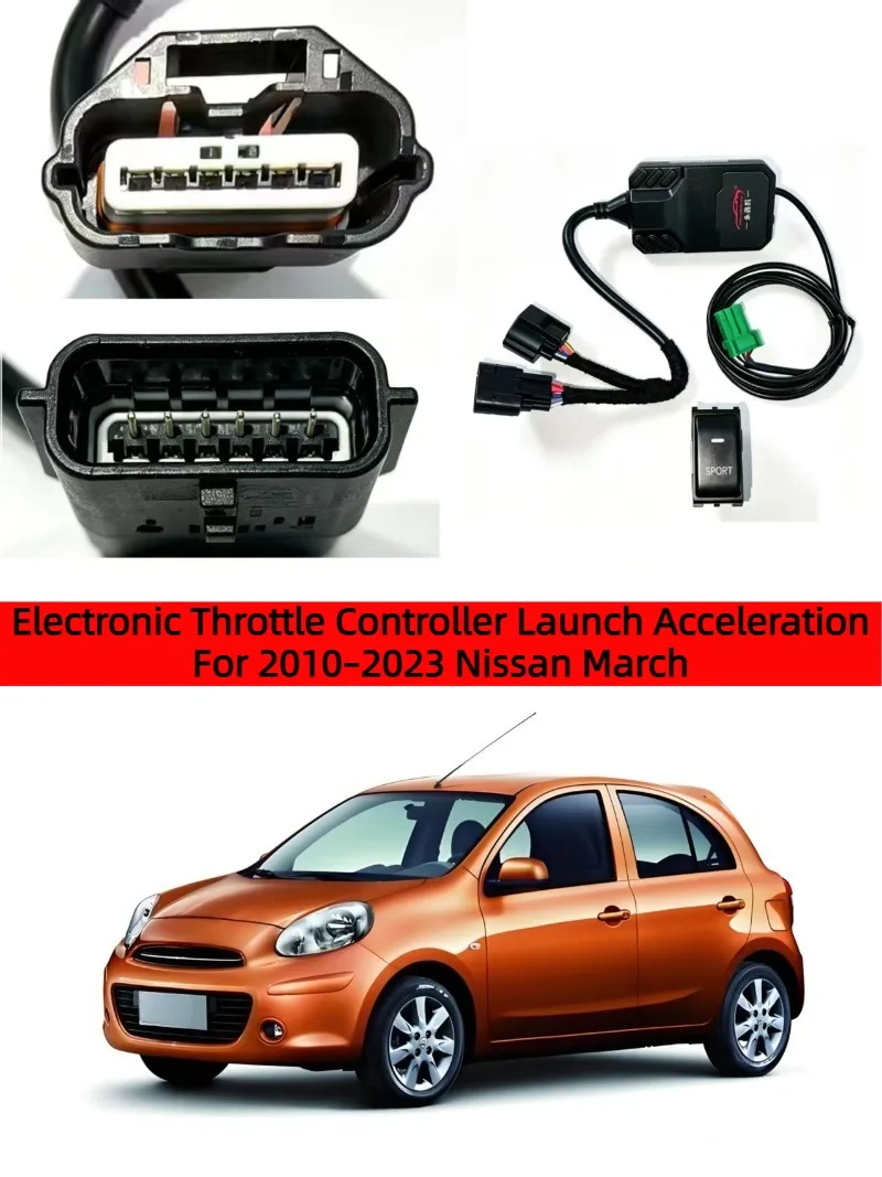 Electronic Throttle Controller Launch Acceleration Booster For 10–23 Nissan Micra  Resolves Acceleration lag When Starting