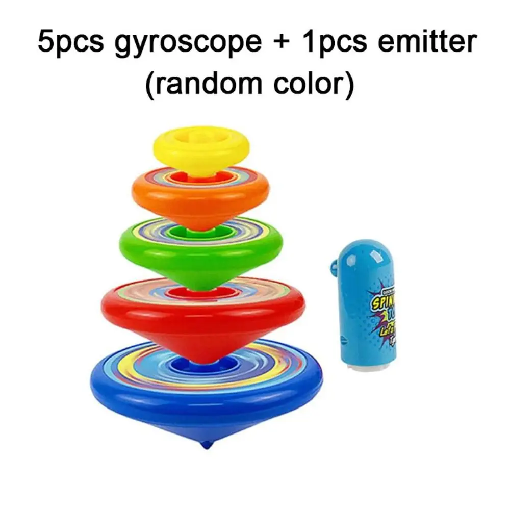 

Rotating Stacked Spinning Top Interesting Gyro Folding Flying Stacking Gyroscopes Manual Colorful Launcher Gyroscope Set