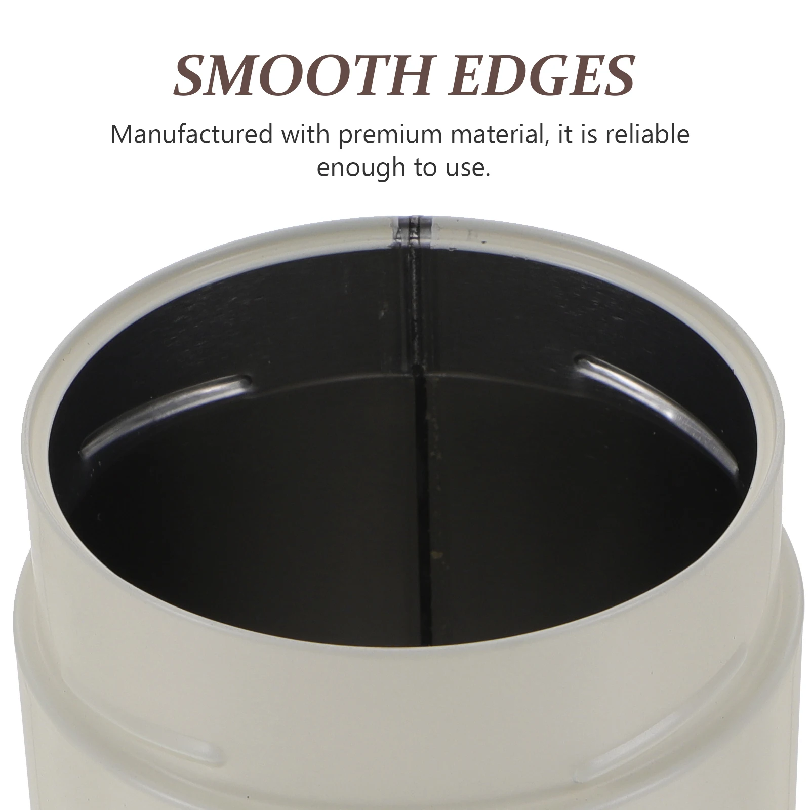 

Round Tea Canister White Tinplate Container Storage Flask Sealing Household Candy Coffee Food Kitchen Desktop Accessory