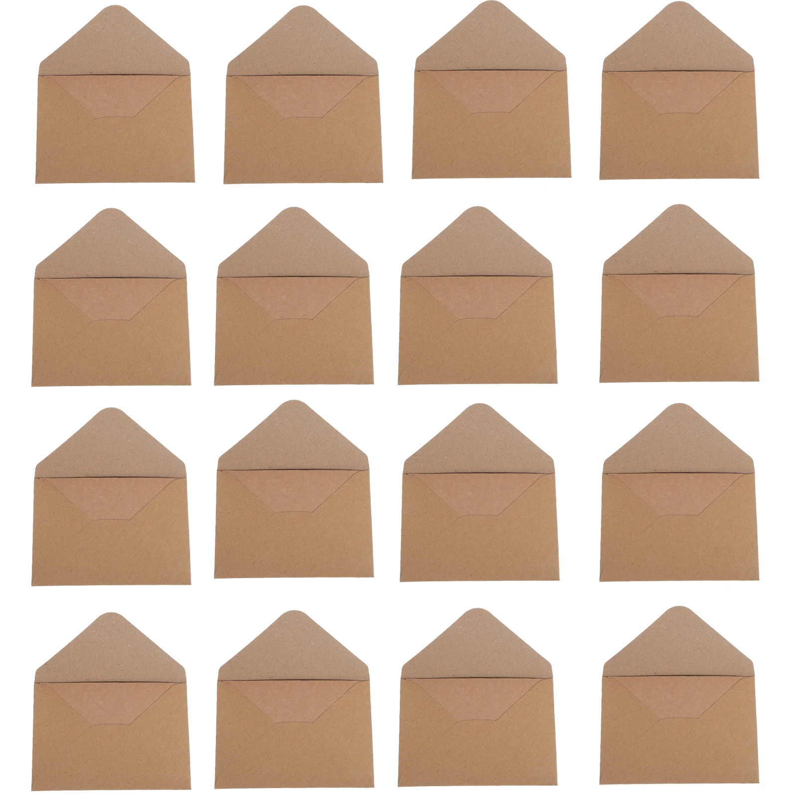 

120 Pcs Western Style Envelope Stationery Set Invited Kraft Paper Brown Greeting Cards