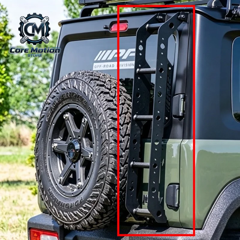 Suitable for Jimny 2018-2026 Jimny Climbing Ladder Jimny Tailgate Ladder Modification Tailgate Aluminum Alloy Ladder