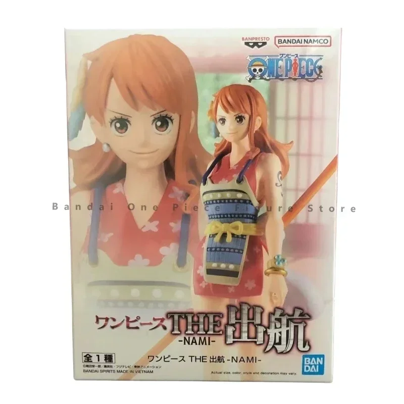 En Stock Original BANPRESTO Bandai One Piece THE Sailing Series Nami figura de acción animación juguete regalo modelo coleccionista Anime Hobby