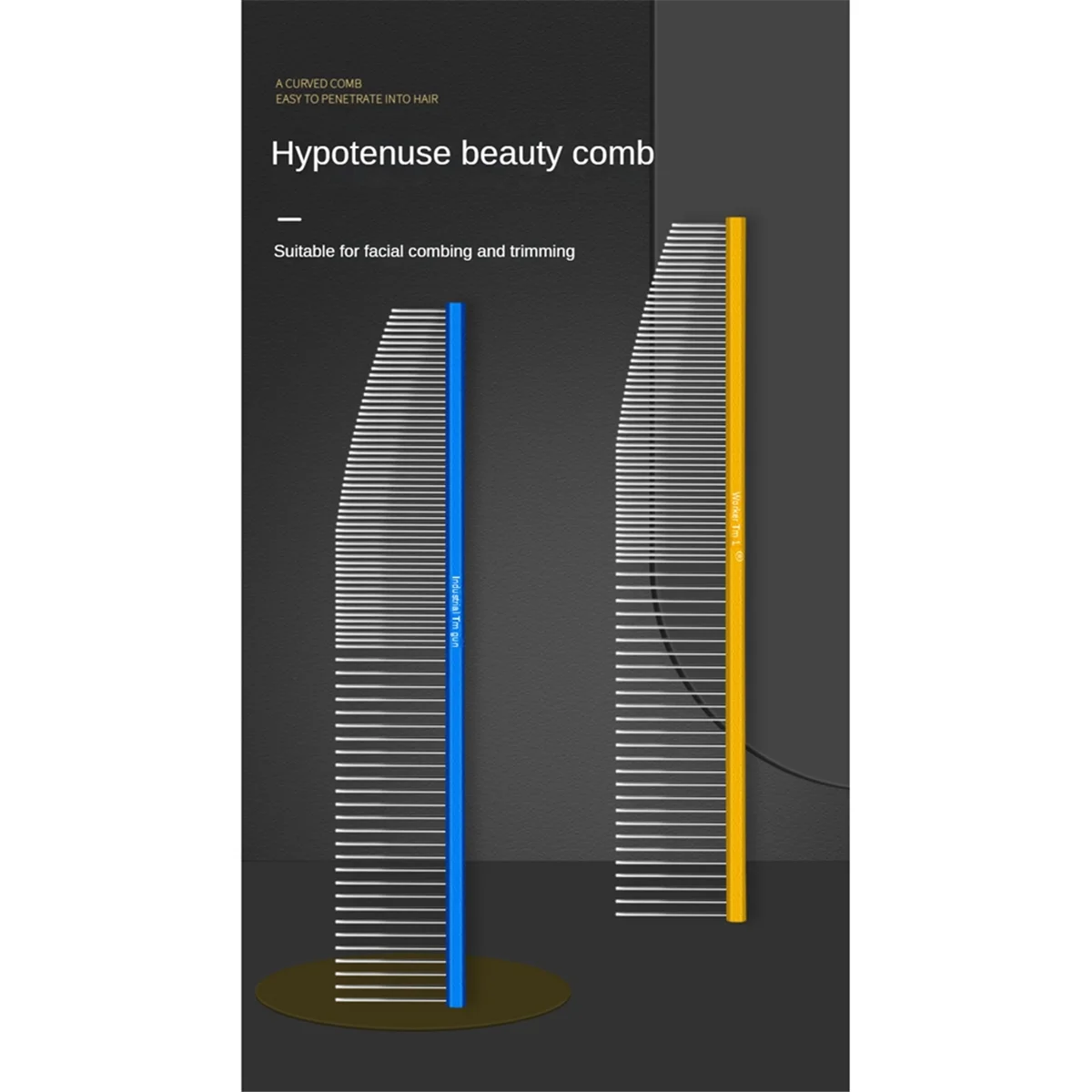 Abnh hateli pentear cão de estimação cabelo longo gato especial pentear cabelo, cabelo flutuante, fantoche de nó aberto inglês curto teddy combin azul