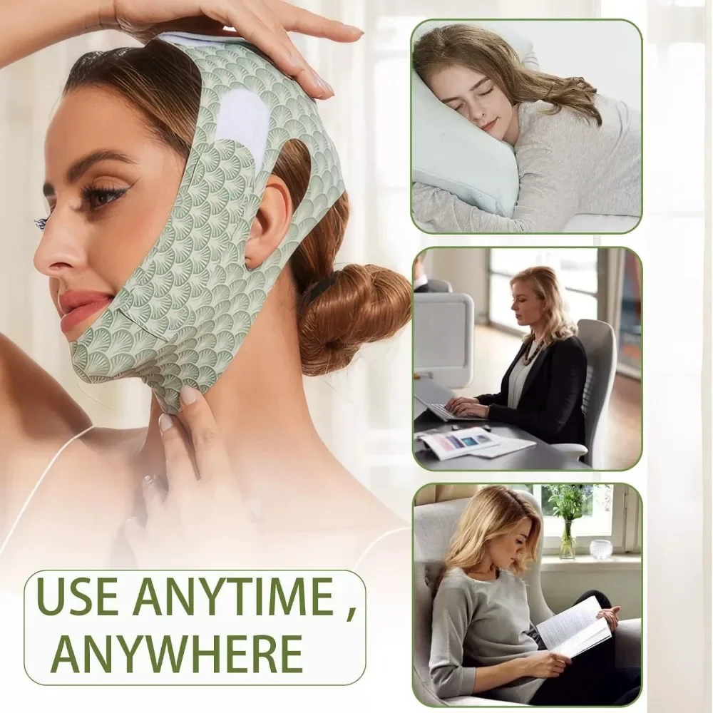 Cinturón de Estiramiento Facial para mujer, vendaje adelgazante de línea en V, moldeador de barbilla, levantamiento de mejillas, máscara antiarrugas, herramientas de belleza para el cuidado de la piel Facial