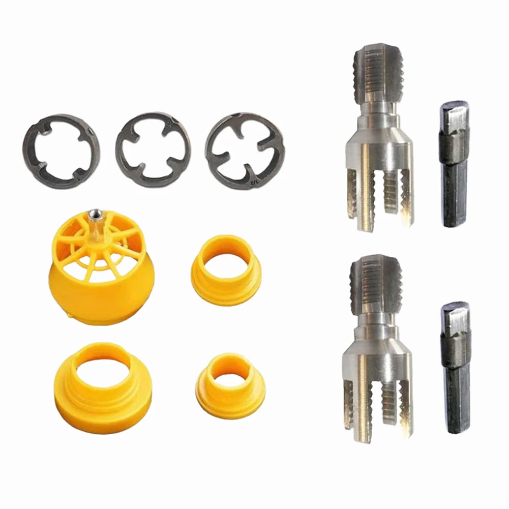 

DIY Projects PVC Pipe Threader Plumbing Tool Yellow Black 1-Piece Design Efficient Threading Electric Hole Opener