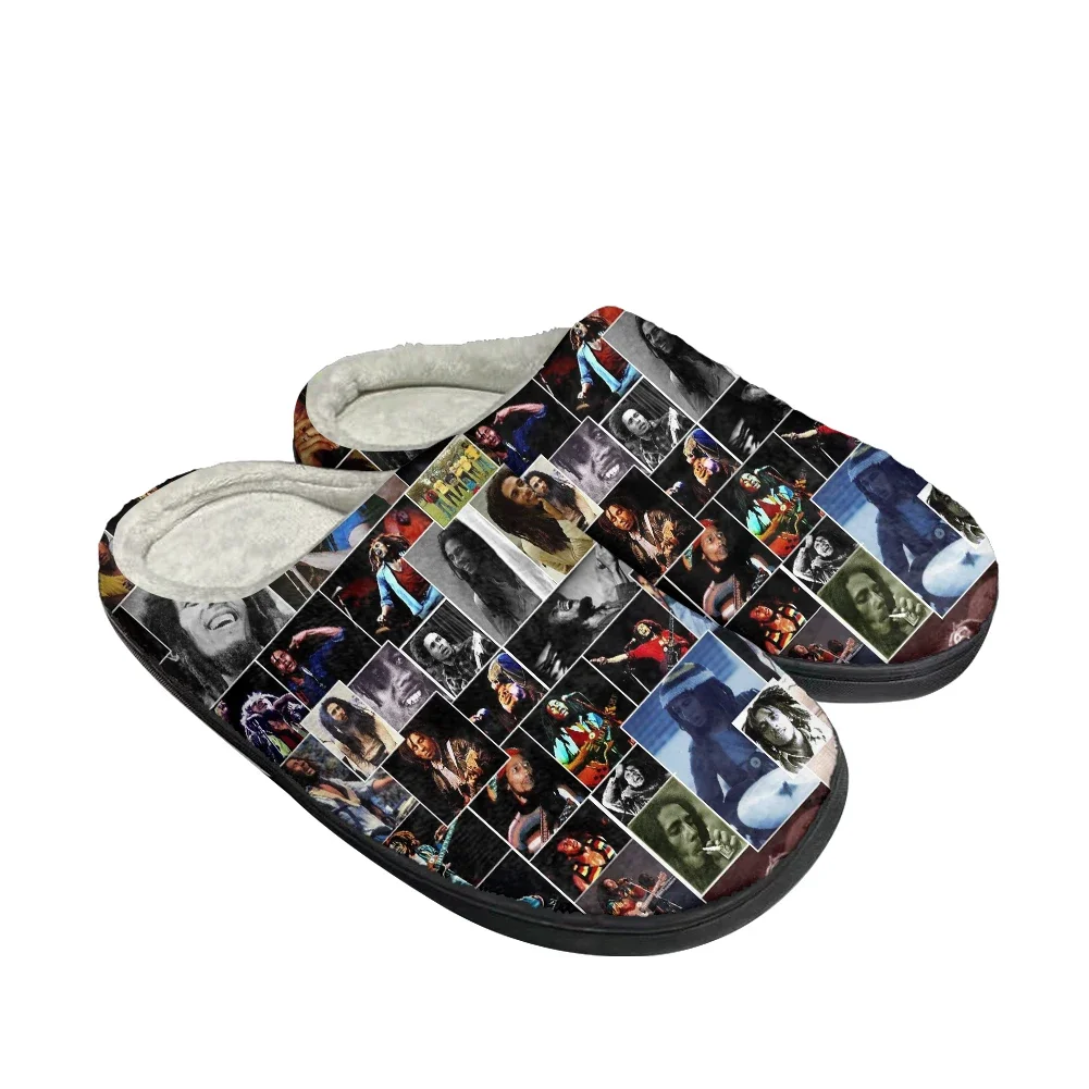 

Hot Bob Marley Fashion Cotton Custom Slippers Mens Womens Sandals Plush Casual Keep Warm Shoes Thermal Comfortable Slipper