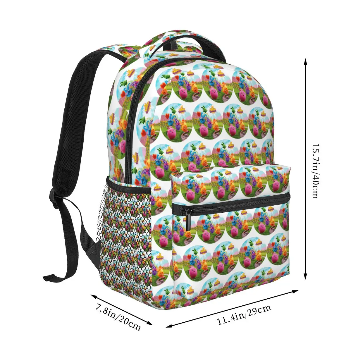 Sunny Bunnies Anime Cartoon Backpack Hot Sale Daypack Large Capacity Kids BookBag School Bag Shoulder Bags for Men Women