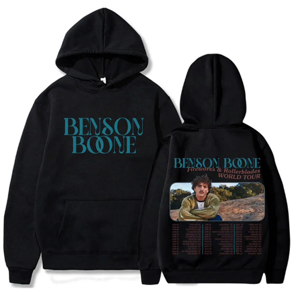 

Fireworks & Rollerblades Benson Boone 2024 Tour Pullover Hoodie Fireworks & Rollerblades Men Hoodies Sudaderas