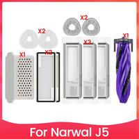 A76Z 11PCS Main Brush Mop Cloth Filter Dust Bag and Silver Ion Kit for J5 Sweeping and Mopping Robot Replacement Parts