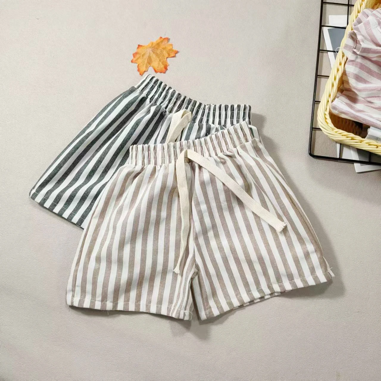 Kinder shorts Kinder hosen Einzelstück Hosen aus reiner Baumwolle Jungen Freizeit hosen Mädchen Shorts Baby jacken Hosen im britischen Stil – Detail 16
