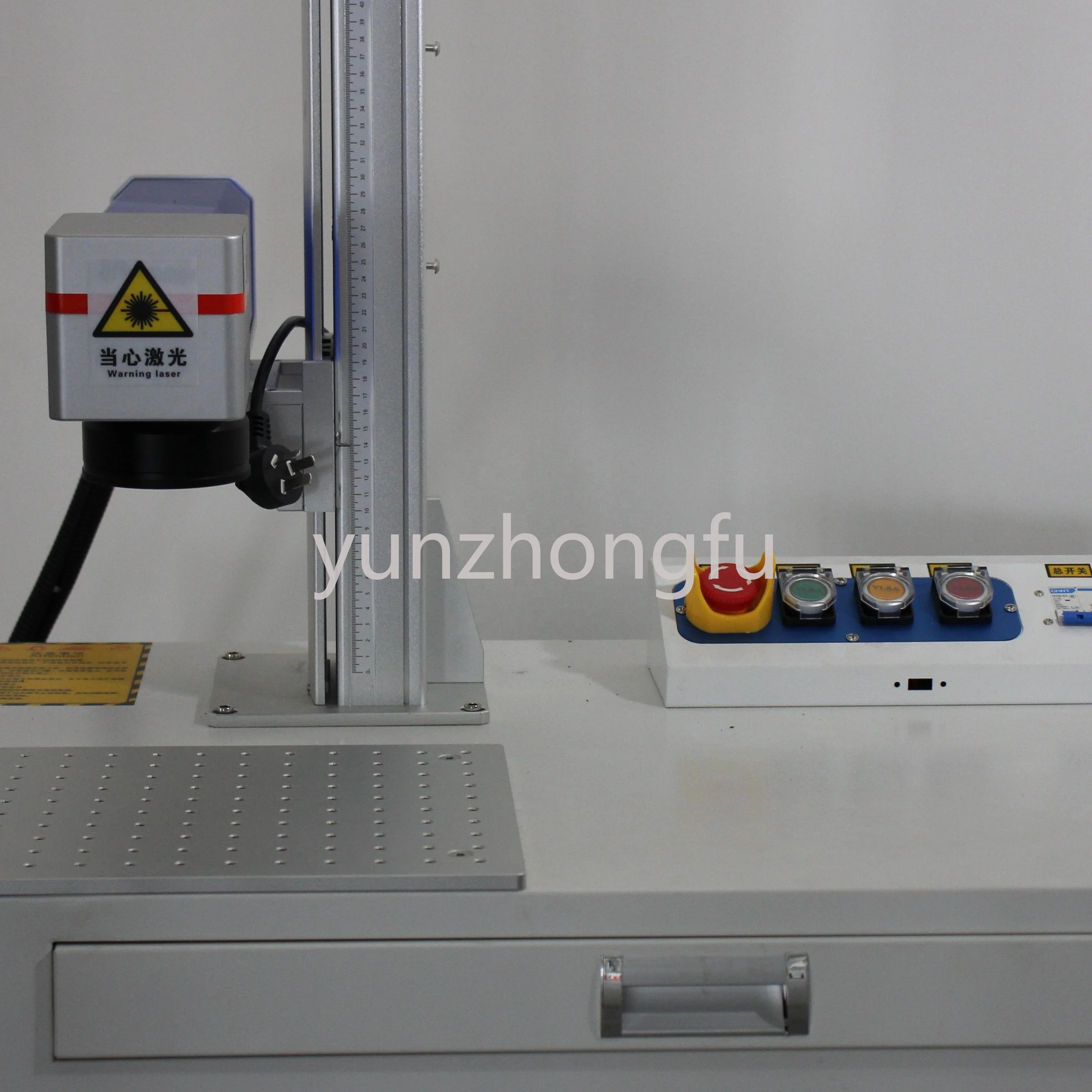 2023 High Accuracy 20w 30w 50w 100w Sheet Metal Desktop Fiber Laser Marking Machine Industry Identity