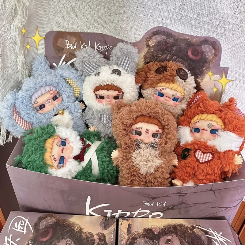 Genuine Blind Box Bad Kid Kippo Let’S Have A Rebellious Escape Series Vinyl Plush Trendy Toys Bag Pendant Doll Halloween Gift