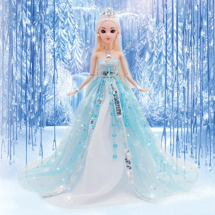 30cm Beautiful Girl Princess Wedding Doll Movable Joints Fashion Dress Up Girls Play House Toys Children Birthday Gift