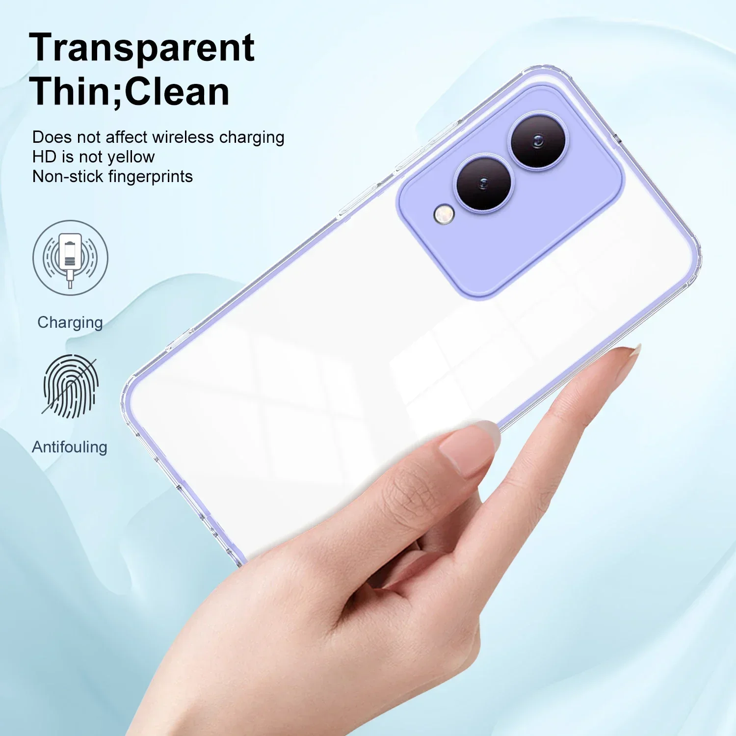 Luxury 360° Shockproof 3-in-1 HD Transparent Case for Vivo Y36 V29 V17S 2023 Y27 V25 V25E Y30 Y02 T21 Y16 Y35 Y21 Y21S 4G 5G