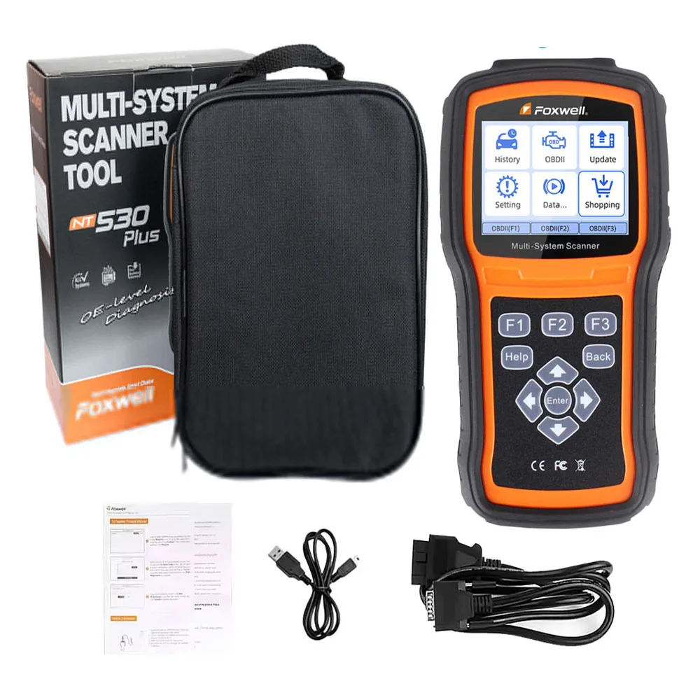 Foxwell nt530 wifi plus universal ferramentas de diagnóstico automático carro obd2 scanner para nissan porsche ford bmw benz chrysler 1 software