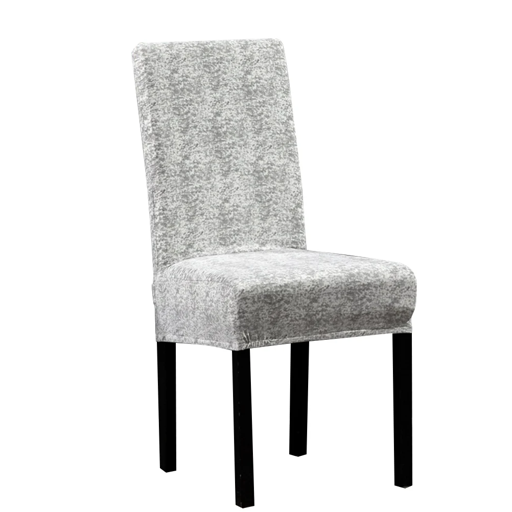

Stretchy Elastic Chair Cover Macaron Grey Wrinkle Resistant Spandex Polyester Protective Case for Wedding Banquet Meeting