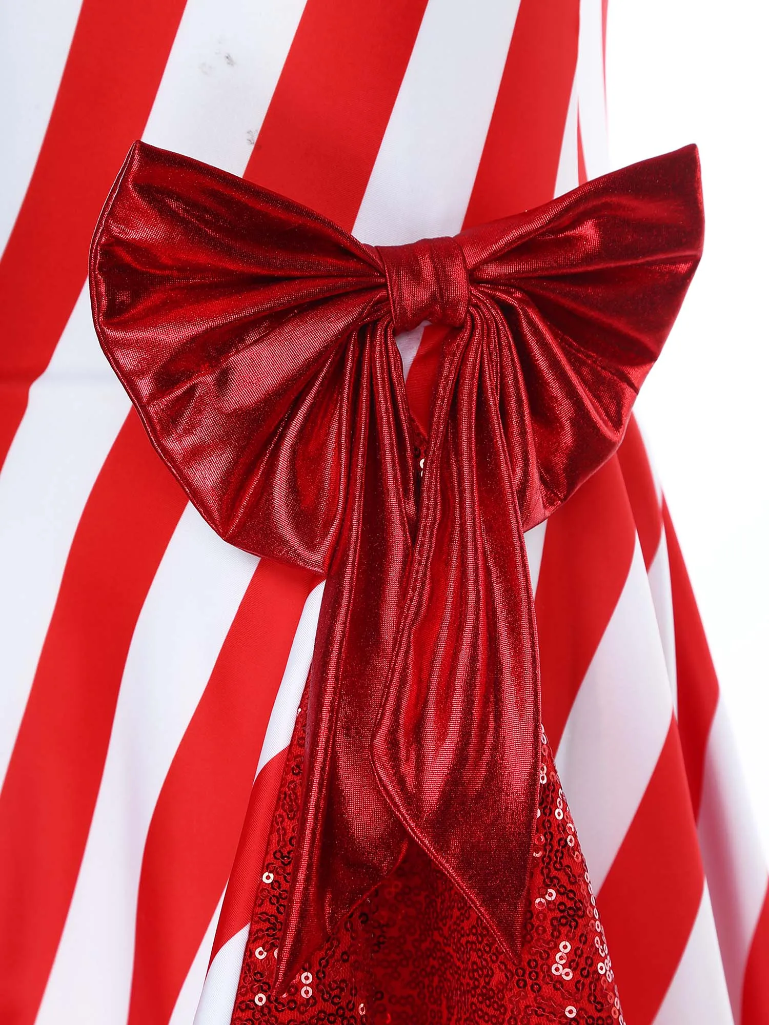 الفتيات سانتا كلوز زي عيد الميلاد قصب الحلوى فستان مخطط المرقعة كشكش رداء رقص الباليه توتو فستان السنة الجديدة حفلة Dancewear