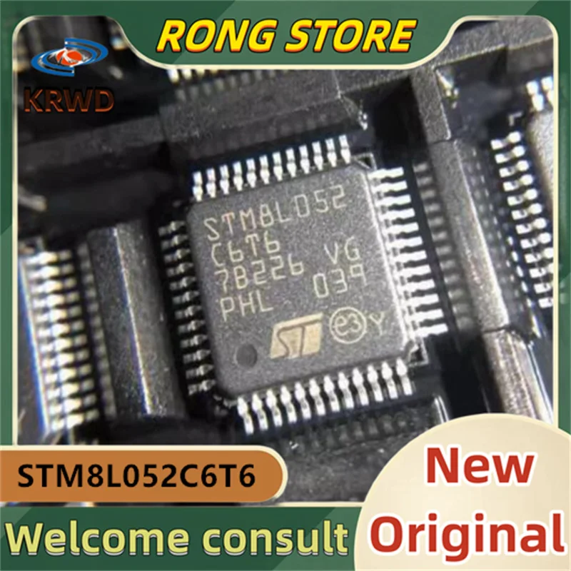 

10 шт. STM 8L052C6T6 новый оригинальный STM8L052C6T6TR STM8L052C6T6 QFP64