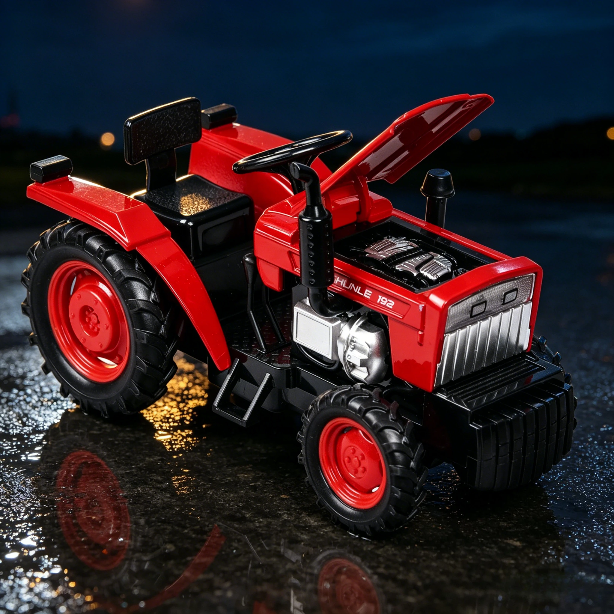 

1:32 Alloy Tractor Model Toy Car Diecast Metal Sound Light Pull Back Truck Farm Specific Vehicles Collection Gifts for Kids
