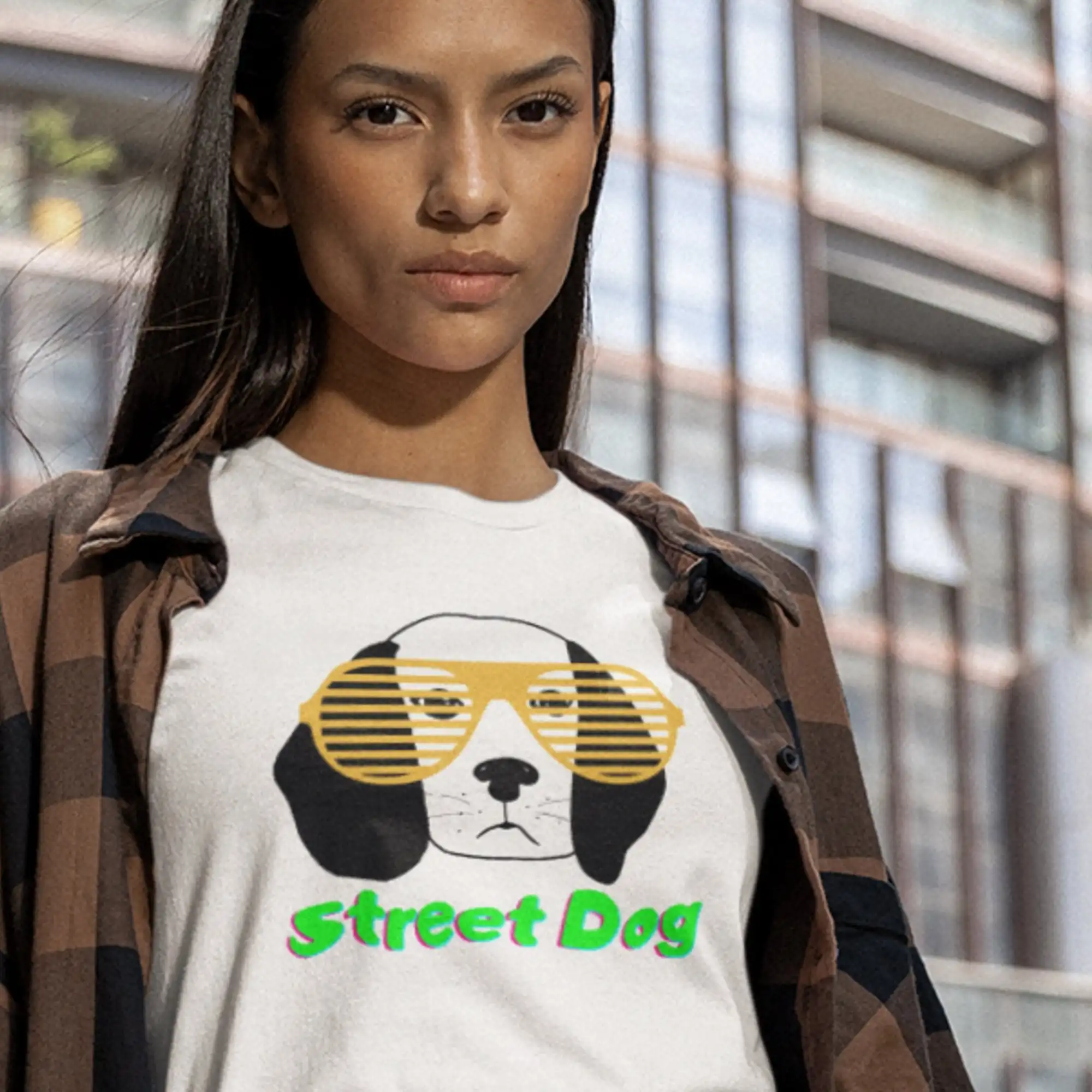 Street Dog Premium Bella Canvas T Shirt Throwback 90'S Skatewear Silly Retro Design Lovers