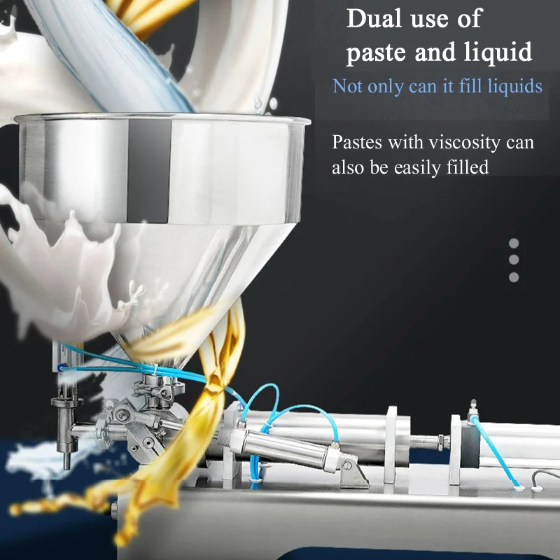 Big Capacity Customized Single Head Paste Filling Machine With Heating Part And Mixing System