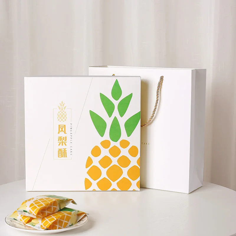 

Handmade Baking Gift Box Pine ortcake Paaging Bag Creative High-end Handheld Bag Pastry Paaging Box Emp Box for ...