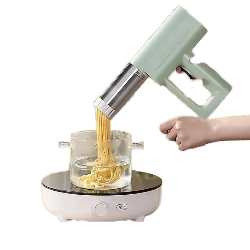 

Portable 1500mAh Handheld Electric Noodle & Pasta Maker Auto Dough Press Machine Home Wireless New Household Noodle Gun