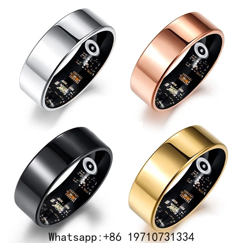 Function Smart Ring Solid Color Brush Video Heart Rate Blood Oxygen Sleep Monitoring Sports Waterproof Ring