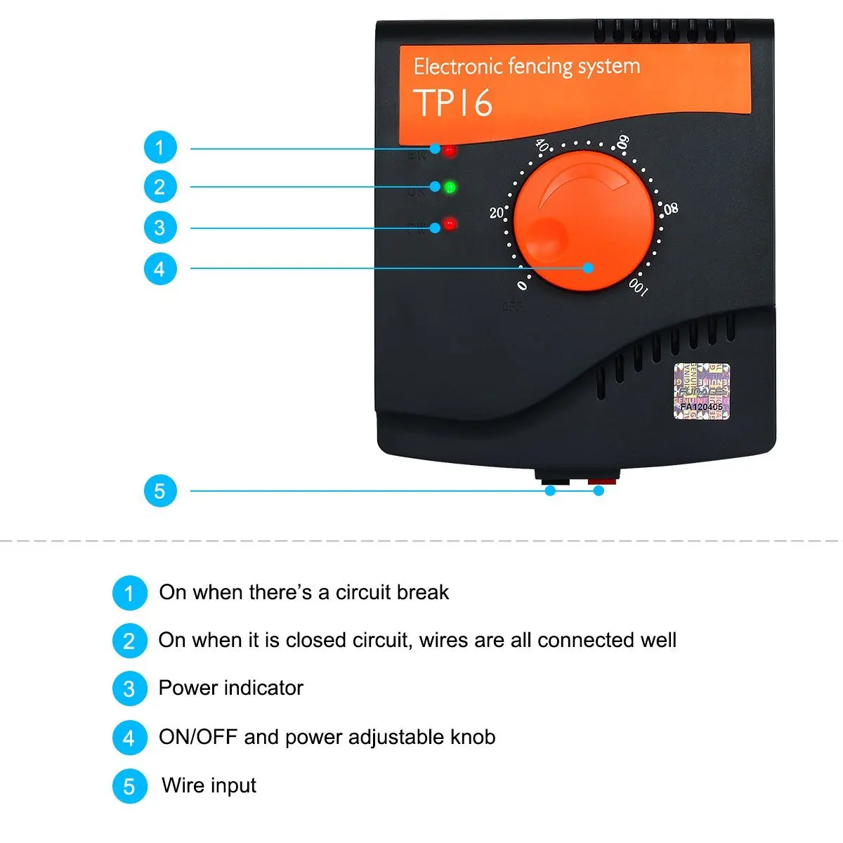 Accessories Transmitter with Plug Only for Model TP16 Pet Wired Fence Transmitter with Plug