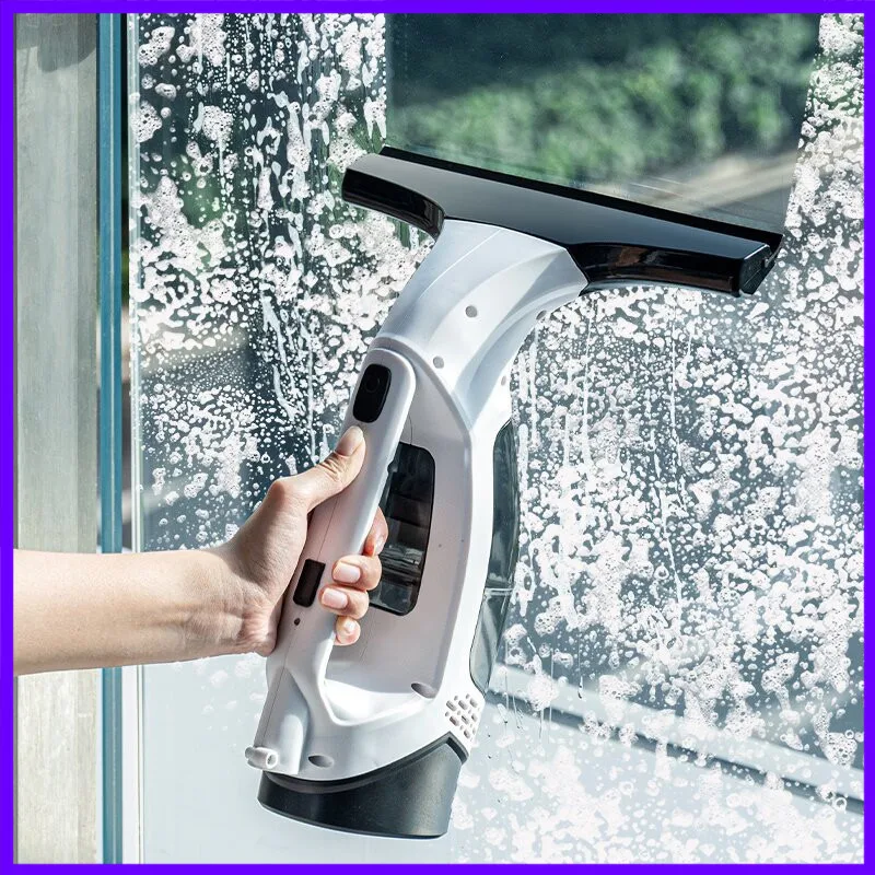

Electric Cordless Window Cleaner Machine Rechargeable Portable Glass Cleaner Tool for Showers Mirrors Tile Home Kitchen