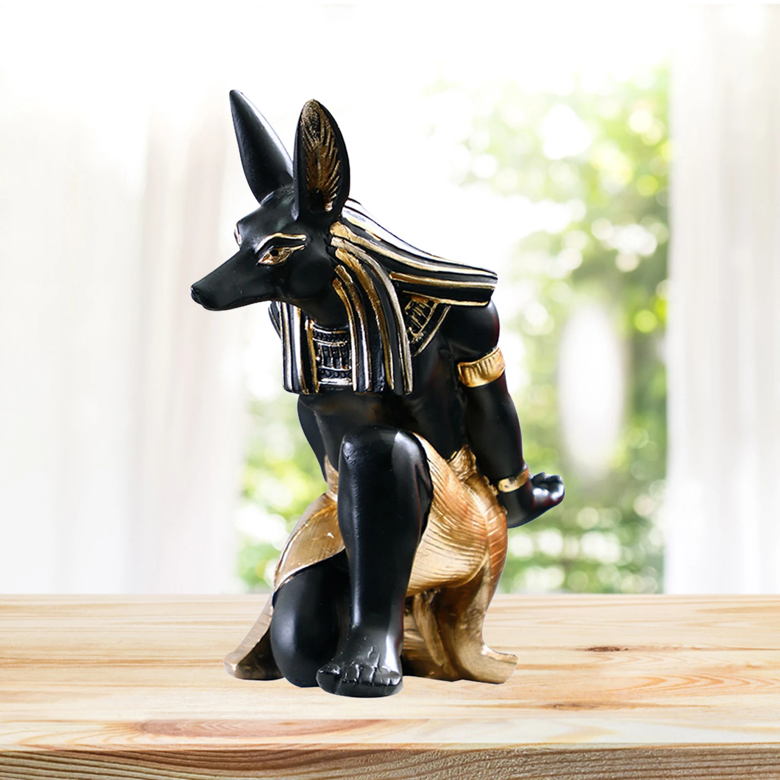 Anubis Statue Wine Bottle Holder Rack Wine Shelf /Rack/ Standing Champagne Wine Rack Home Bar Decoration Display Crafts