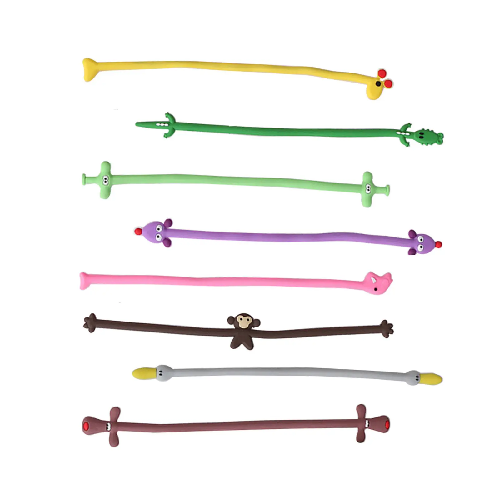 8Pcs Animal Cable Organizer Cartoon Cord Winder Lightweight Compact Cable Cord Management for Cellphone Charger Computer