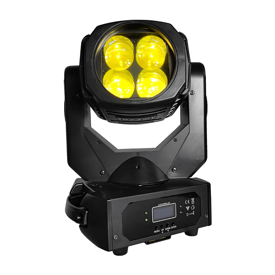 LED 4X25W Super Beam Moving Head Light DMX Controller Stage Light for Church Wedding Concert Theater Performance Stage Home Part