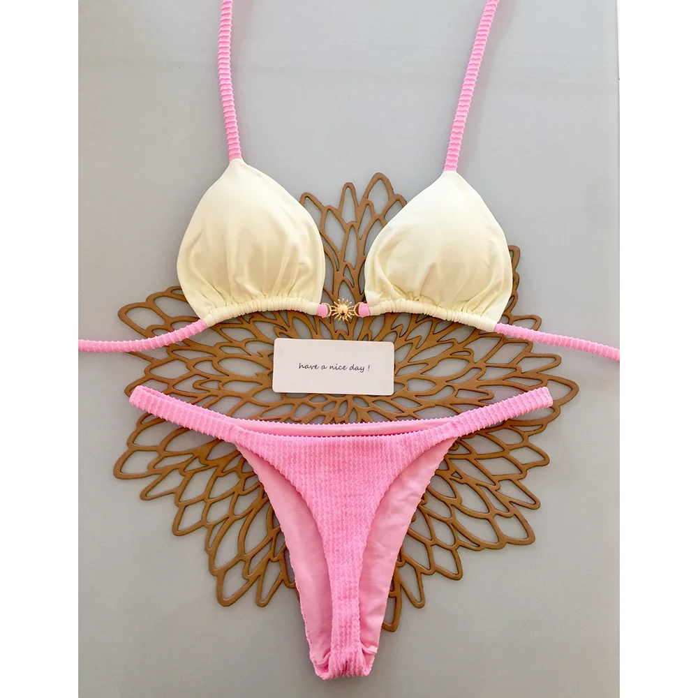 Micro Bikinis 2025 Push Up Women Swimsuits Sexy Swimwear Brazilian Bikini Set Thong Biquini Solid Swimsuit Summer Beachwear 3 Micro Bikinis 2025 Push Up Women Swimsuits Sexy Swimwear Brazilian Bikini Set Thong Biquini Solid Swimsuit Summer Beachwear 3