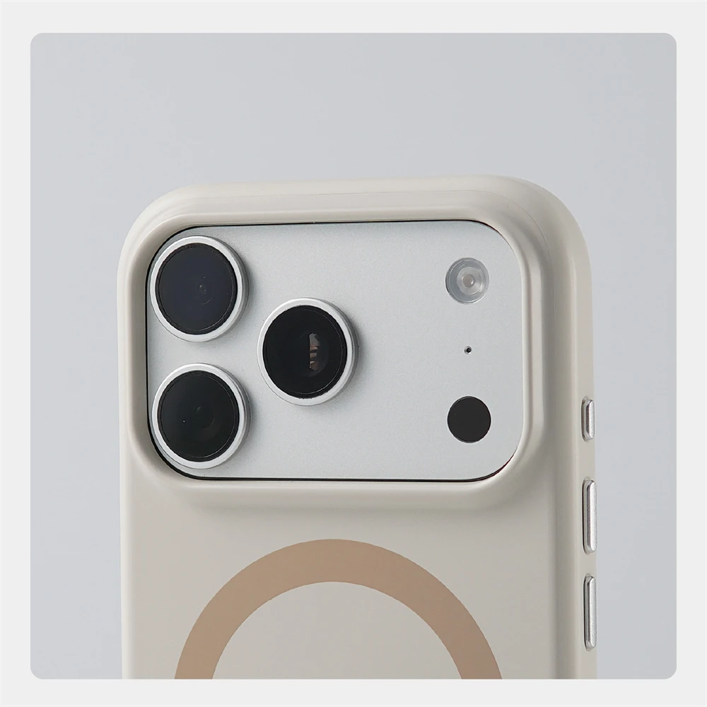 Modische Dopamin-Farben Silikon-Matt-Hülle für iPhone 18 17 16 Pro Max Magnetisches Kabelloses Laden Stoßfeste Hit-Farben-Abdeckung – Detail 6