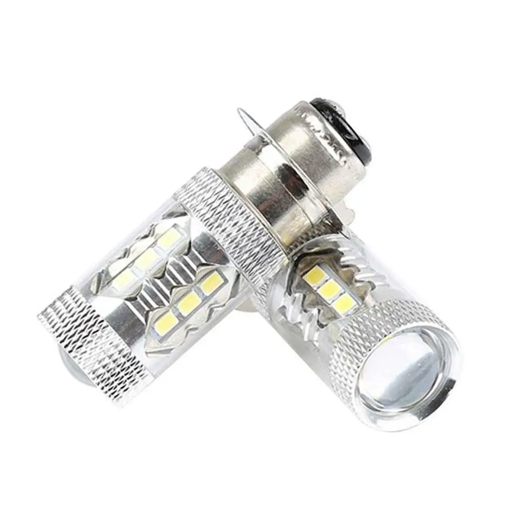 

2PCS PX15D H6 80W 16 LED Motorcycle Fog Lights Motorbike LED light Lamps Bulbs Set Double Tentacles