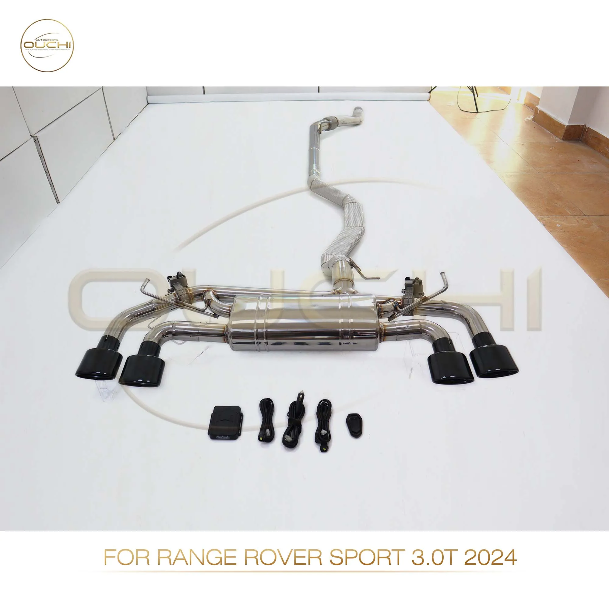 OUCHI Stainless Steel Exhaust System Performance Catback For Range Rover Sport 3.0T 2024+ Muffler With Valve pipe heat shield