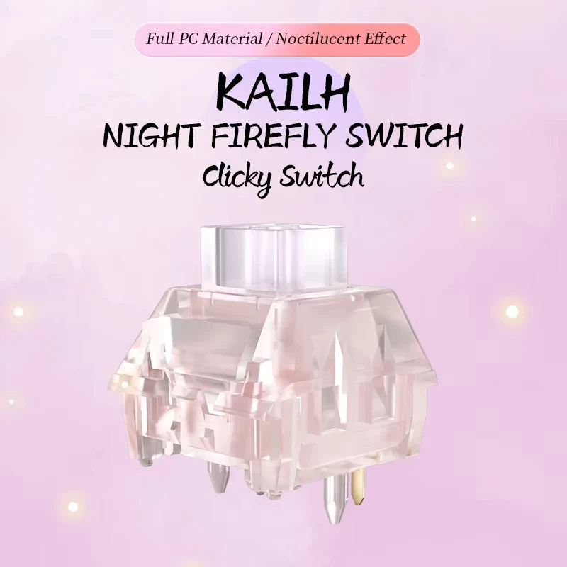 

Kailh Box Night Firefly Keyboard Switch Clicky 60g RGB for DIY Mechanical Keyboard SMD MX Luminescent Switches