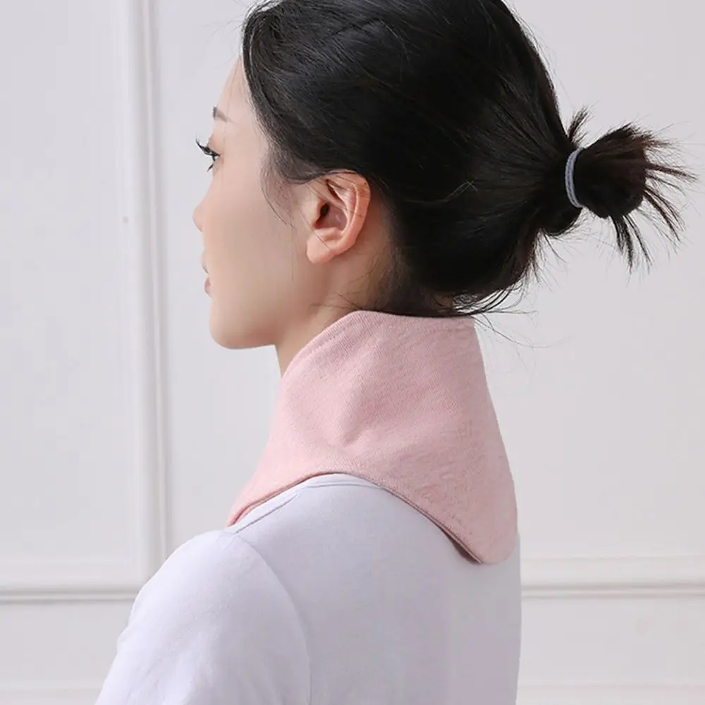 Daily Pure Cotton Collar Scarf Multifunctional Keep Warm Neck Protection Solid Color Comfortable Neck Cover for Winter Outdoor