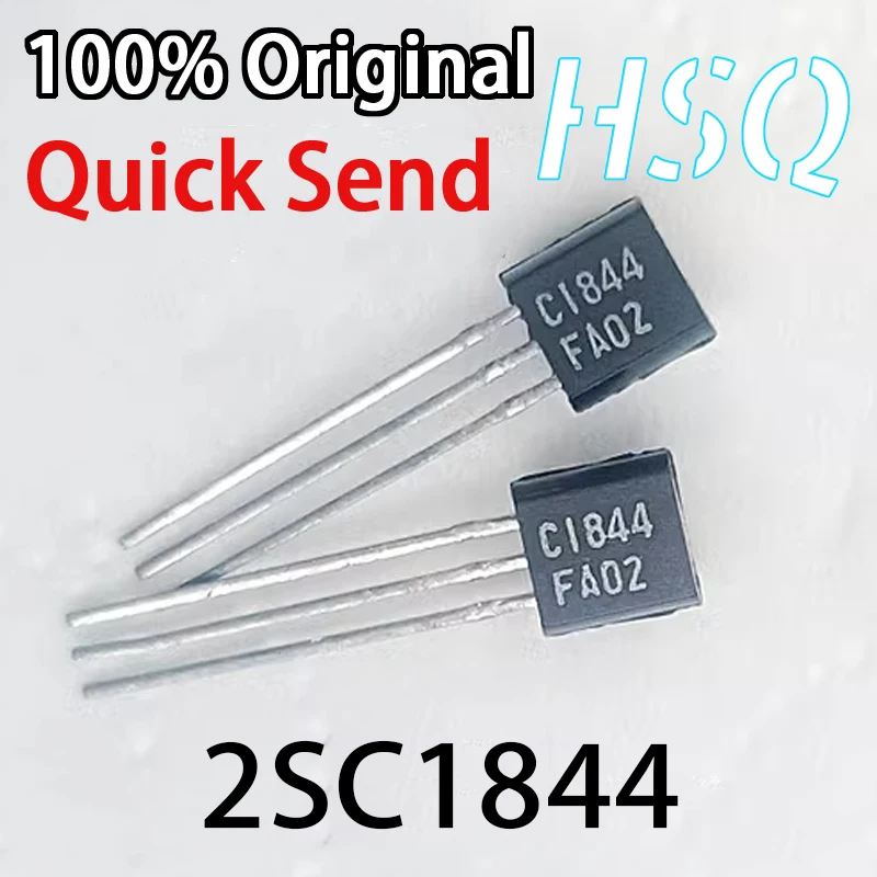 10PCS 2SC1844 Triode C1844 Audio Power Transistor Inline TO-92