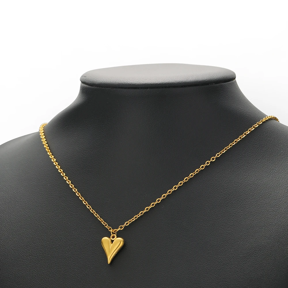 5 Stück Edelstahl-Herzanhänger mit großem Loch für DIY-Schmuckzubehör, Damen-Halsketten, Armbänder, Ohrringe. – Detail 5