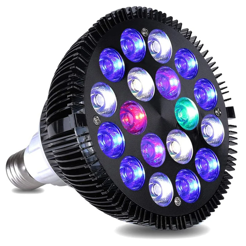 LED Spotlight Aquarium Light Algae Grow Light Coral Plant Grow Aquarium Lamp PAR38 Marine Lights E27 Clip Lamp