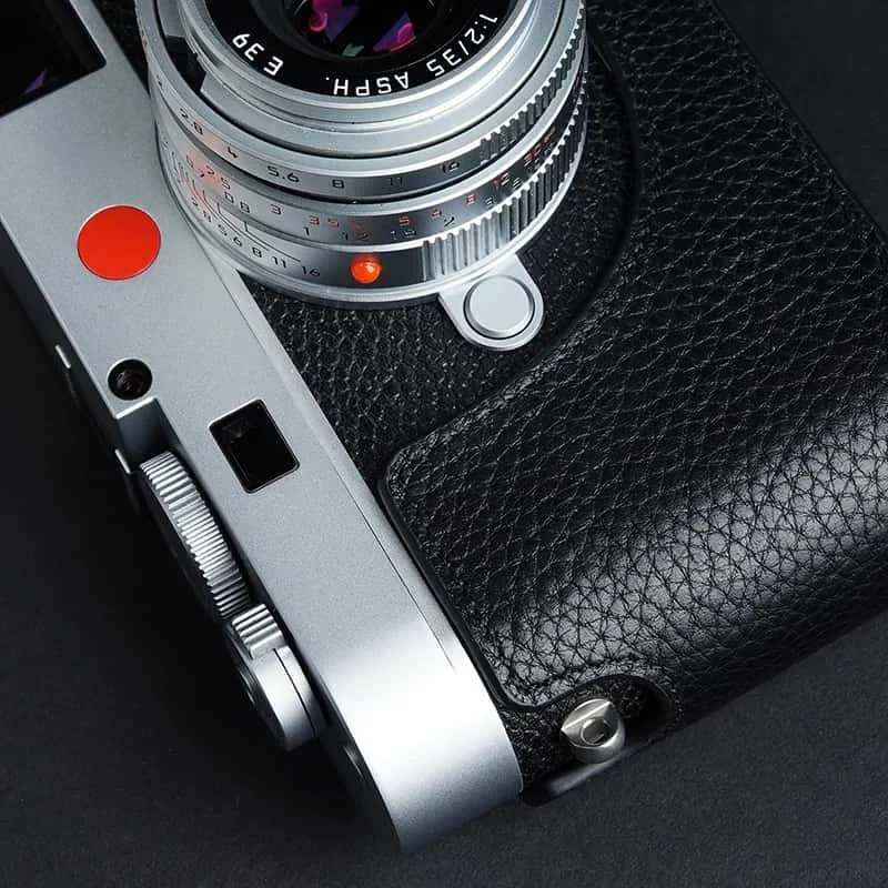 Genuine Leather Handmade Camera Half Case Camera Bag Design for  Leica M11 M11p Black Green Brown