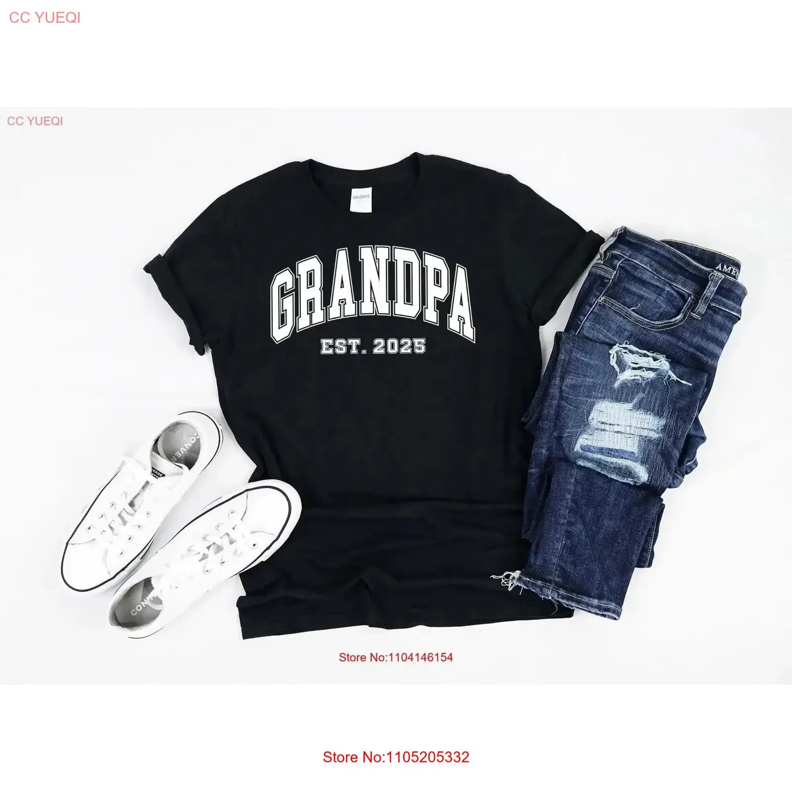 Grandpa Est 2025 T Shirt Announcement Promoted To For Dad Christmas vintage Washed graphic fashion Unisex Soft Slightly