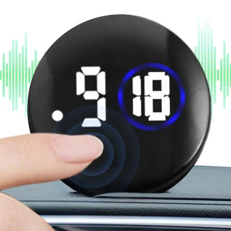 Car Clocks For Dash Stick On Compact Luminous Car Dashboard Clock Multifunctional Analog Clock Watch Car Vent Clocks Watch Small