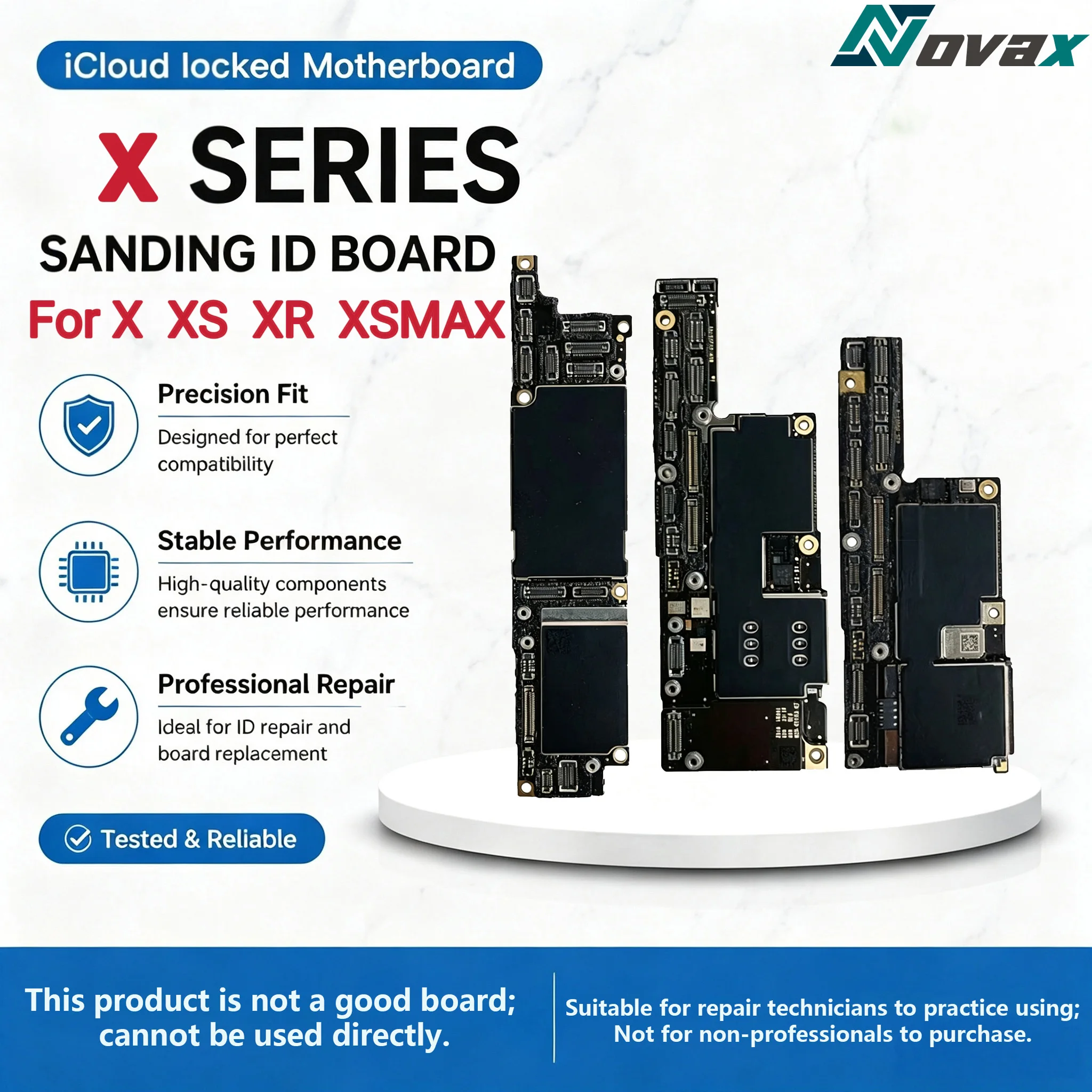 Suitable for iPhone X XS XR XSM Series ICloud Lock ID Motherboard, Boot Logic Board, Repair Skill Practice ID Board