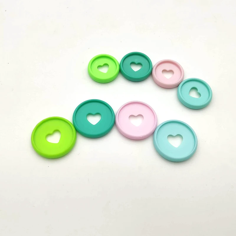 10pcs 24mm 28mm Macaron Mushroom Hole Binding Rings Notebook Loose-leaf Button Ring Planner Disbound Binder Ring Binding Discs