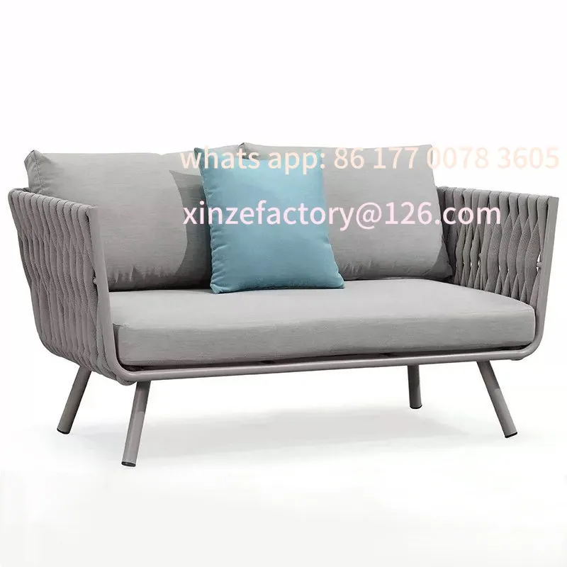 

Customizable sofa courtyard balcony rattan chair combination rain and sun protection With Free seat cushion cushion
